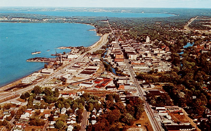 Park Place Hotel (Park Place Motor Inn) - Historical Aerial Photo Hotel In Distance 